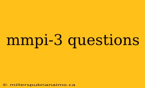 mmpi-3 questions