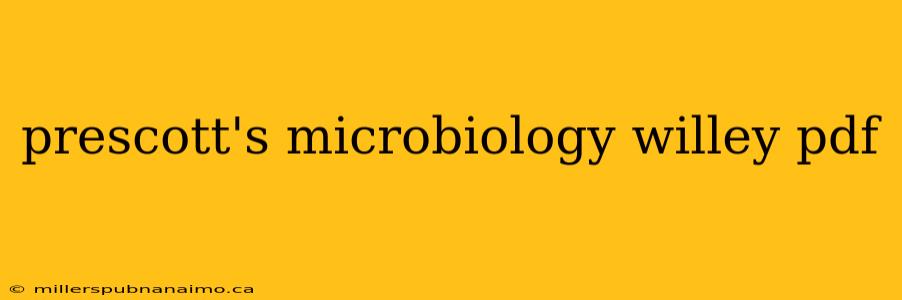 prescott's microbiology willey pdf