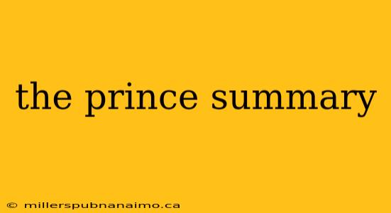 the prince summary